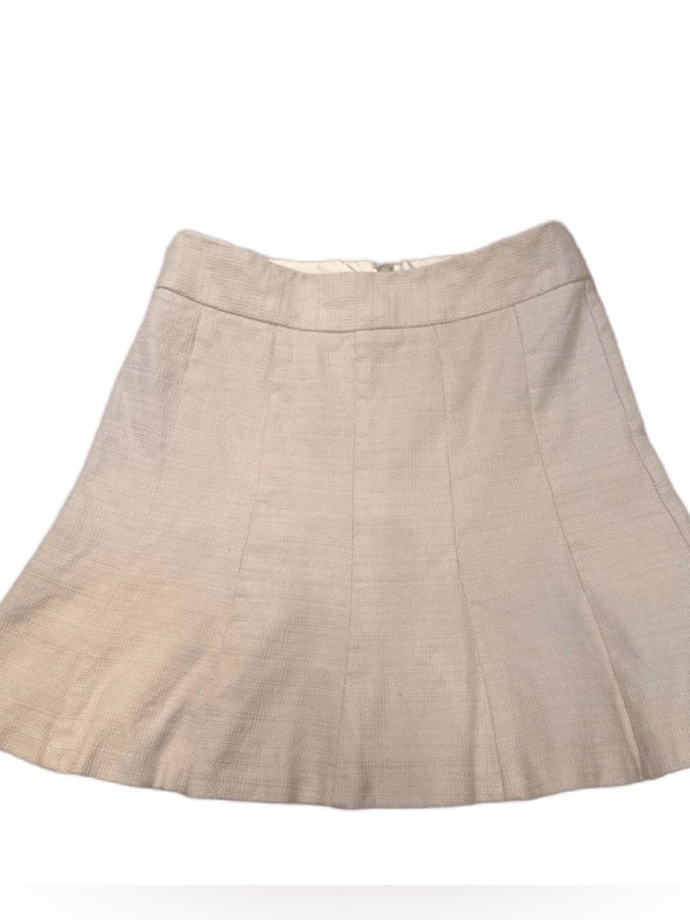 Banana Republic Beige Textured Circle Skirt